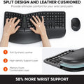 Ergonomic Curved Keyboard with Wrist Rest Trade Pack of Fifty