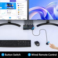 KVM with Remote Switch Button