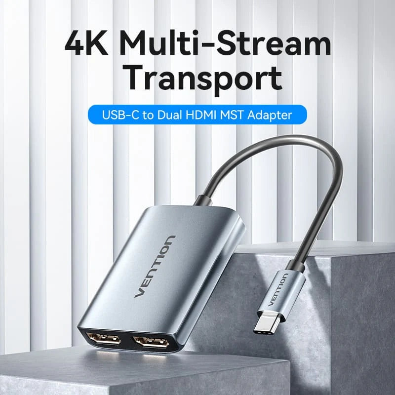 USB-C to Dual HDMI Adapter MST